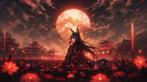 Anime Moonlit Night Wallpaper