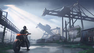 Anime Motorcycle Night Ride Wallpaper