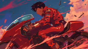 Anime Motorcycle Rider Wallpaper