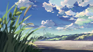 Anime Park Scenery 1920 X 1080 Wallpaper