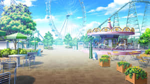 Anime Park Scenery 2050 X 1153 Wallpaper