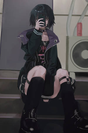 Anime Phone Goth Wallpaper