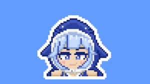 Anime Pixel Art Character Wallpaper