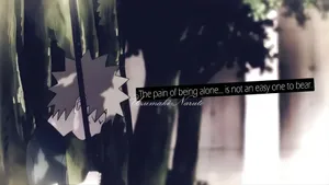 Anime Quotes On Loneliness Wallpaper
