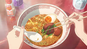 Anime Ramen Bowl Deliciousness Wallpaper