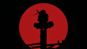 Anime Red Moon Scene Wallpaper