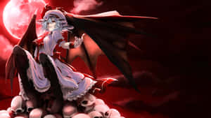 Anime Red Moon Vampire Wallpaper