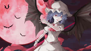 Anime Red Moon Vampire Wallpaper