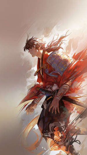 Anime Samurai Boy Iphone Wallpaper