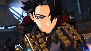 Anime Style Character With Gauntlets Wallpaper