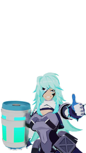 Anime Style Characterwith Chug Jug Wallpaper