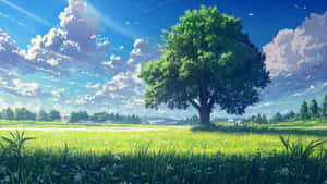 Anime Summer Landscape Wallpaper