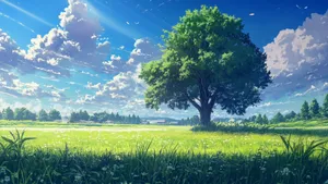 Anime Summer Landscape Wallpaper