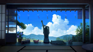 Anime Summer Morning Wallpaper