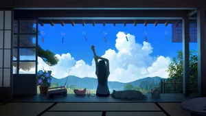 Anime Summer Morning Wallpaper