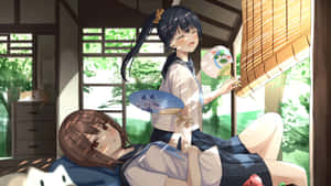 Anime Summer Relaxation Wallpaper