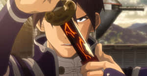 Anime Sword Bearer Gaze Wallpaper