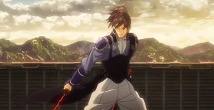 Anime Sword Wielder Readyfor Battle Wallpaper