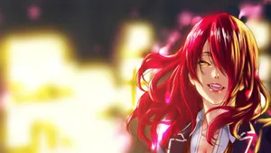 Anime Vampire With Fiery Red Hair Wallpaper