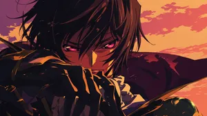 Anime Villain With Intense Gaze Wallpaper