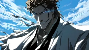 Anime Villain With Intense Gaze Wallpaper