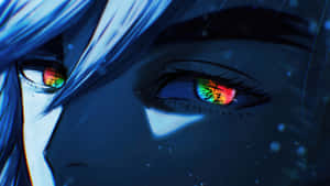Anime Villain With Rainbow Eyes Wallpaper