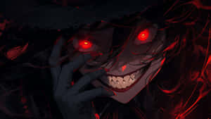 Anime Villainous Grin Evil Smile.jpg Wallpaper