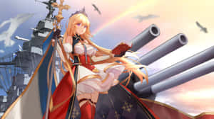Anime War Battleship Commander Wallpaper