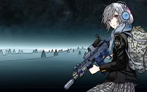 Anime War Tactical Soldier Wallpaper