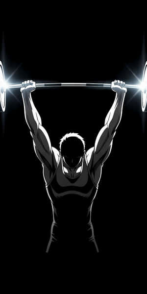 Anime Weightlifting Power Wallpaper