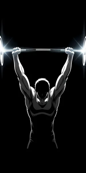 Anime Weightlifting Power Wallpaper