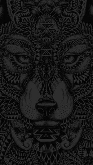 Anime Wolf Tribal Aesthetic Wallpaper