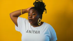 Aniyah Name Fashion Portrait Wallpaper