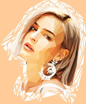 Anne Marie Polygon Art Wallpaper