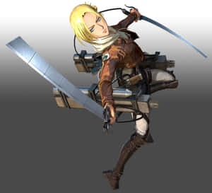 Annie Leonhart, A Brave Military Cadet From Attack On Titan Wallpaper