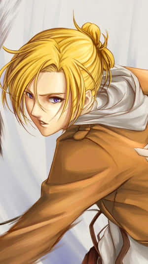 Annie Leonhart Rules Over The Titans As One Of The Elite Four Wallpaper