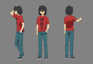 Anohana Jinta Yadomi Character Design Wallpaper