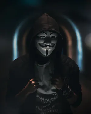 Anonymity Hidden By A Mask Wallpaper