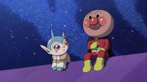 Anpanman And Melonpanna Star Gazing Wallpaper