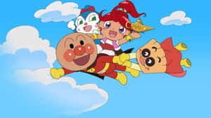 Anpanman Flying Adventure Wallpaper