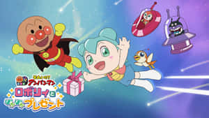 Anpanman Robot Gift Adventure Wallpaper