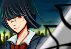 Anri Sonohara Posing Against A Cherry Blossom Background Wallpaper