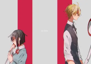 Anri Sonohara Posing Against A City Background Wallpaper