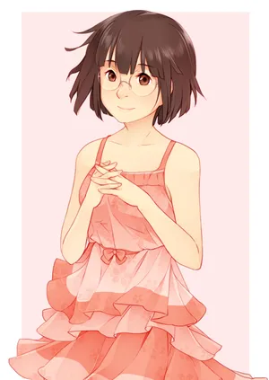 Anri Sonohara Striking A Pose In A Mesmerizing Artwork Wallpaper