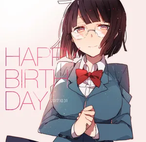 Anri Sonohara Thoughtful Pose In City Background Wallpaper