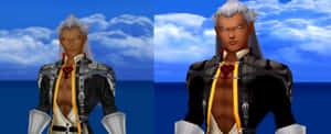 Ansem Seeker Of Darkness, The Ultimate Antagonist, Standing Against A Dramatic Backdrop. Wallpaper