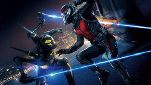 Ant Man Fighting Enemy Wallpaper