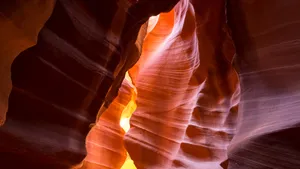 Antelope Canyon Light Beam4 K Wallpaper