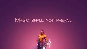 Anti-mage Unleashing His Destructive Power Wallpaper