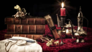 Antique Books And Vintage Items Wallpaper